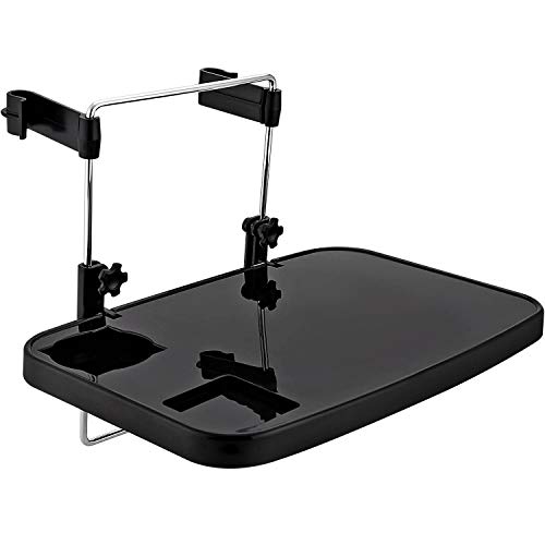 CPROSP Mesa Plegable Coche Asiento Trasero, Bandeja del Volante del Automóvil Negro para Portátiles, Tabletas, PC, iPad, Comidas, Bebidas y Tazas Cover