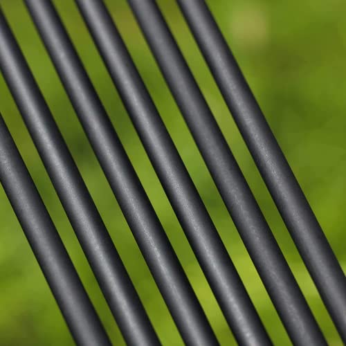 The7Box 31''12Pcs Carbon Real Feather Archery Arrows Spine 500 Hunting Arrow With 100 Grain Arrowhead For Recurve Bow And Compound Bow Target Practice #TOP4