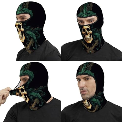 Pasamontañas para Hombre y Mujer con diseño de calavera pirata, máscara térmica para frío, para motociclismo y esquí miniatura 5