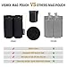 VISMIX Pistol Magazine Pouch, Double 9mm Mag Pouch with Quick Release Kydex Insert and MOLLE Compatible Black