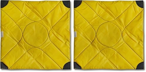 Cubeze Padded Wrap (ACGW12); 12"x12" Square; Velcro Closure; Black Exterior, Yellow Interior (Pack of 2) image 3