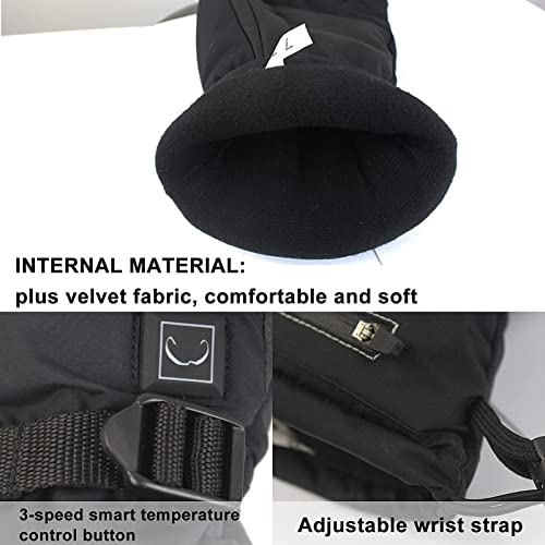 Gants chauffants imperméables et coupe-vent 3600mAh