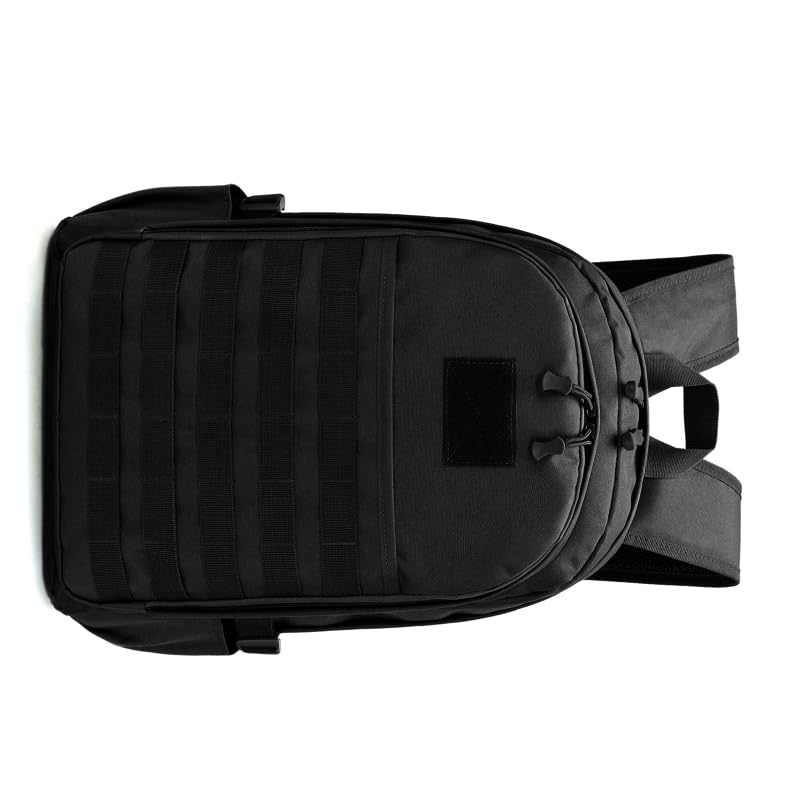 Camouflage Tactical Backpack Multi-function Men Women Army Camping Daypack Bug out Bag for Travel Hiking (Black)