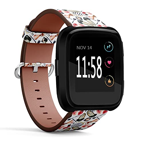 Mingdao MINGDAO-W-VERSA-A1049 Compatible With Fitbit Versa 2 / Versa / Versa Lite / Versa Se Patterned Leather Replacement Band thumb #1