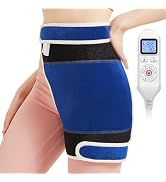 AOBOCO Hip Heating Pad for Hip/Sciatica Pain Relief - Heated Hip Brace Support 86℉-158℉ Adjustabl...