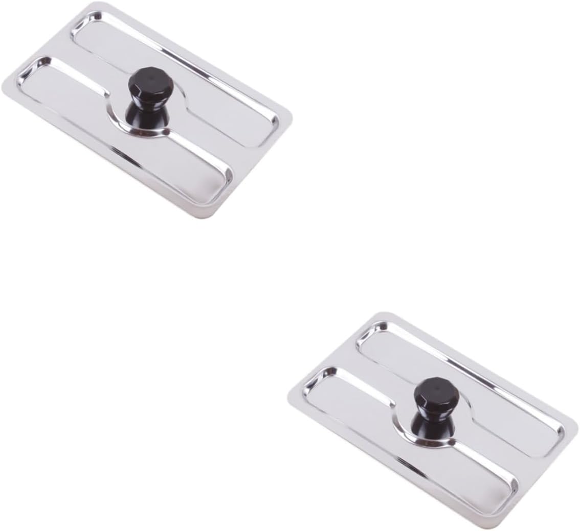 COLLBATH 2pcs Stainless Steel Bread Toaster Upper Cover Protective Breakfast Maker Lid