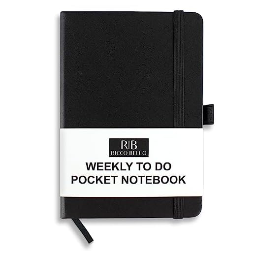 Compact Pocket Weekly To-Do Notebook