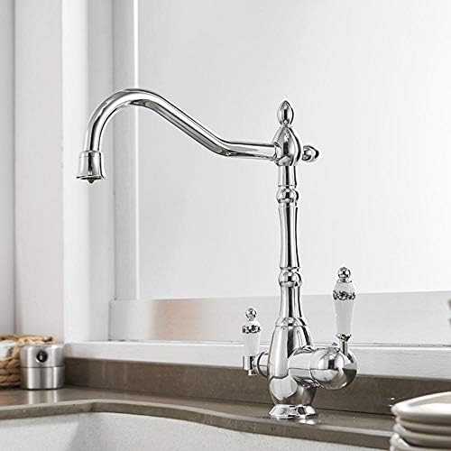 Mitigeur cuisine 3 voies pour traitement eau avec double commande évier lavabo