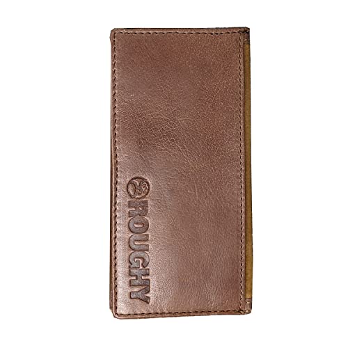 HOOEY Leather Men’s Western Rodeo Wallet (Roughout - Brown)2