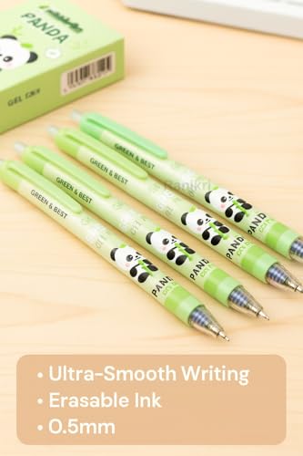Image of Erasable Gel Pen Set of 12 | 0.5mm Fine Tip Blue Ink | Smooth Writing Heat Erase Pens for School Students, Kids, Office & Exam Use