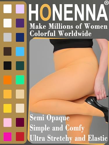 Image of HONENNA Queen Plus Size Tights Semi Opaque Control Top High Waist Stockings Nylons Pantyhose for Women 1X 2X 3X 4X 5X 6X