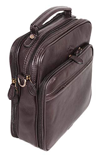 Ktana Sacoche'baisenville' KATANA en cuir gras réf 31027 (3 couleurs disponible) (choco), M