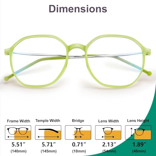 Image of VISOONE Lightweight Progressive Multifocal Anti-Fog Reading Glasses TR90 with Blue Light Blocking Stylish Women Men RANE