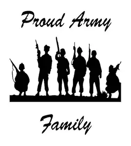 Delight Decor Proud Army Soldiers Wall Sticker | Sticker for Living Room, Bedroom, Office (Vinyl, Standard, Multicolour)