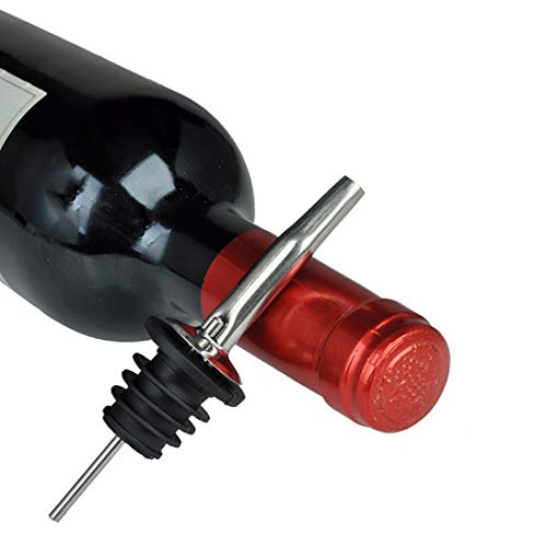 Heatigo 8 Stück Edelstahl Flaschenausgießer – konische Ausgießer & Portionierer mit Gummidichtung für Flaschen – ideal… - Image 4