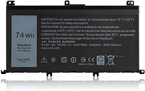 E-Power 357F9 Laptop Battery Compatible with Dell Inspiron 15 7000 Series 7559 7557 5576 5577 7566 7567 7759 INS15PD-1548B 1548R 1748B 1848B 2548B 2748B 3948B Gaming Series 11.1V 74WH