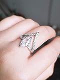 Anillo elegante Es un regalo perfecto para amante, novia, esposa, hija, madre y abuela. Es adecuado para el Día de la Madre, cumpleaños, San Valentín, cumpleaños, etc.