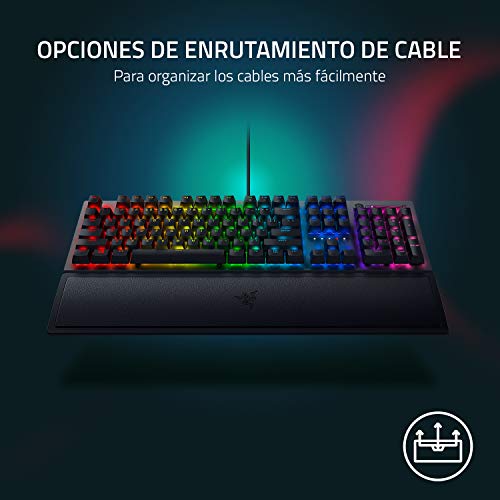 Image of Razer BlackWidow V3 (Green Switch) - Mechanical Gaming Keyboard (Clicky Mechanics, ABS Doubleshot Keys, Roller Digital Multi-Fucntion and Multimedia Key) QWERTY Keyboard ES | Black