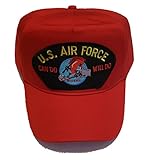 USAF CHARGING CHARLIE RED HORSE Veteran Hat - Red - Veteran Owned Business