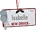 New Driver's License Christmas Ornament - Personalized Car Ornament Tag with Name & Date - Resin Keepsake for Teen Drivers, New Car Lovers - Stocking Stuffer Gift
