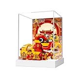 Vitrina acrílica para Le-go 40915 modelo de danza de león, caja expositora a prueba de polvo (solo caja de exhibición)
