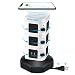Power Strip Tower GLCON Surge Protector Tower Fast Wireless Charger + 4 USB 5V/5A Ports + 3000W 13A 10 Outlet Plugs + Charging Tower with 6ft Long Extension Cord for Home Office