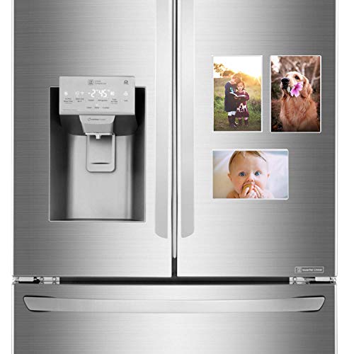 Magnetic Photo Holders For Refrigerator - Magnetic Photo Picture Frames - White Magnetic Photo Pockets - Holds 4X6 Photos (10) #TOP4