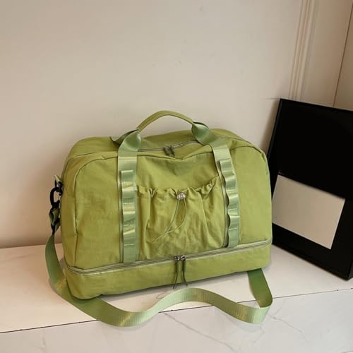 Waterproof Nylon Duffle Bag With Dry Wet Compartments Shoulder Crossbody Bags For Gym Travel And Outdoor Activities3