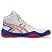 ASICS Men's Snapdown 4 Wrestling Shoes, 8.5, White/Classic RED