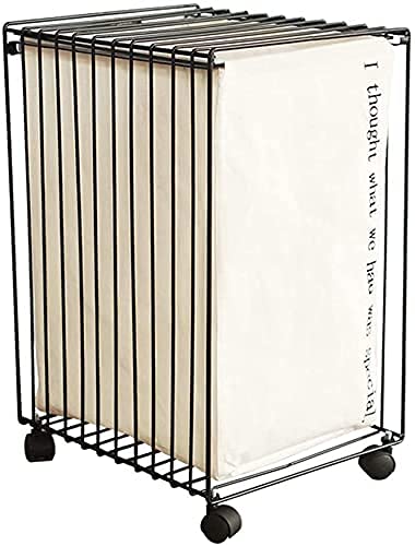 Shelf Movable Trolleys Clothes Hampers With Lids Metal Laundry Rolling Cart With Wheels Multi Modern Coffee Table Bedside