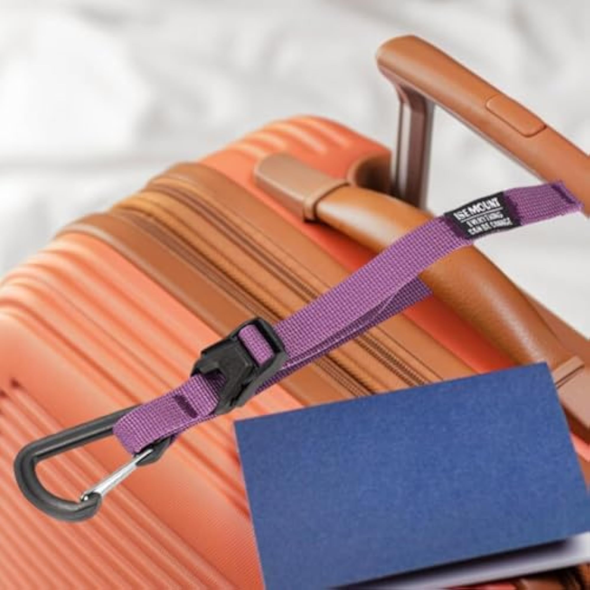 Strong Suitcase Belt for Travel, Purple