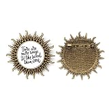 there are more ways to the wood than metall sonne brosche haken pin, M