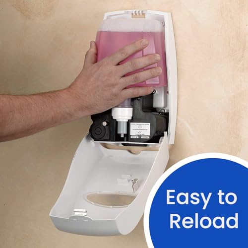 Image of Kimberly-Clark Professional Handwash Soap & Sanitiser Touchless Electronic Dispenser (92147) and Scott Gentle Handwash Foam Soap, Pack of 6, 1.2L /Cassette (Total 7.2 Liters) (30915)