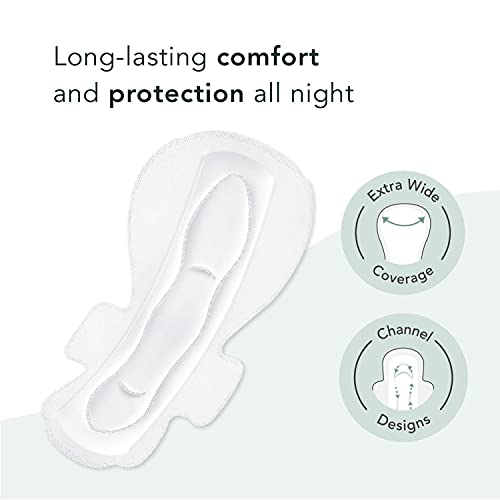 Rael Bundle - Organic Cotton Cover Regular Pads (28 Count) & Overnight Pads (20 Count) #TOP2