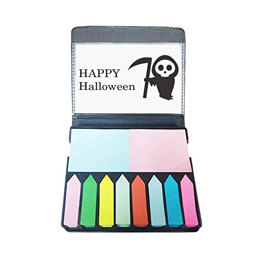 Boîte à marque-page Happy Ghost Halloween en carton rigide pour rangement de signets