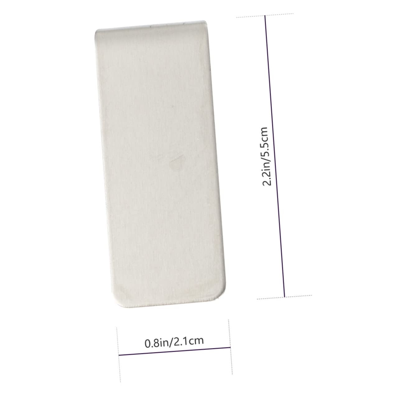 NOLITOY 1set Folder Clips Stationery Cash Clip for Men Holder Wallet Clamps Office Clip Check Storage Clip Storage Clip Stainless Steel Silver 4pcs