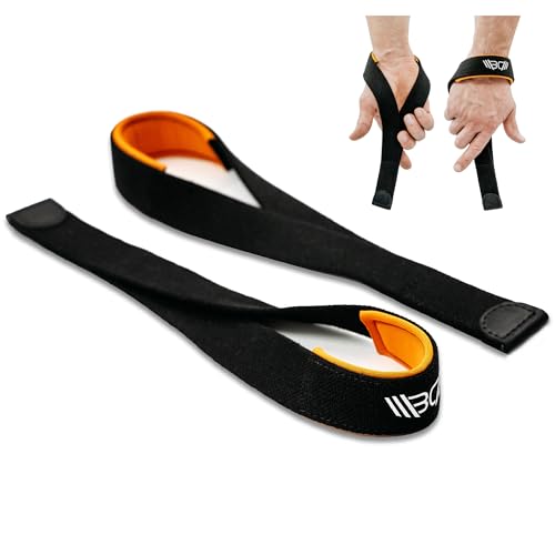 Image of WARM BODY COLD MIND V2 Lifting Wrist Straps for Weightlifting - Hand Straps for Powerlifting, Weight Lifting, Bodybuilding Functional /Cross Training, Deadlift Gym Bar, Cotton