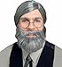 Character Beard, Conservative Straight Gray Beard