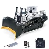 TOUCAN RC HOBBY 1/14 Metal Remote Control Hydraulic Bulldozer VAY776 RC Dozer Construction Vehicle 5CH Valve Flysky Radio Battery Light Sound