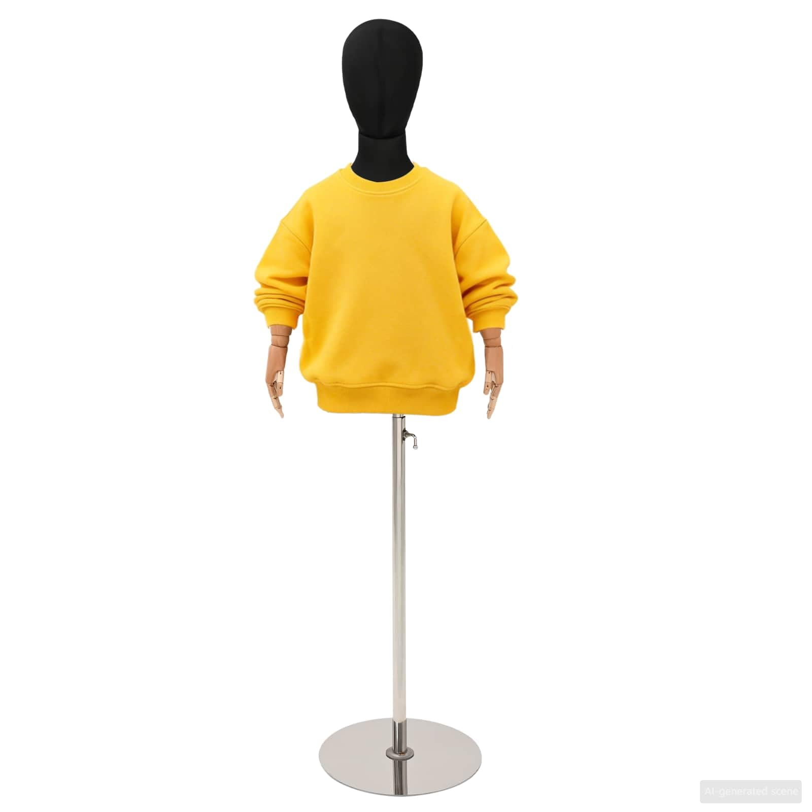 vidaXL Verstellbares 120-150 cm Mannequin mit Basis Unisex PP Schwarz