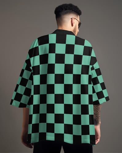 MFCT Japanese Streetwear Fashion Men's Lightweight Graphic Kimono3