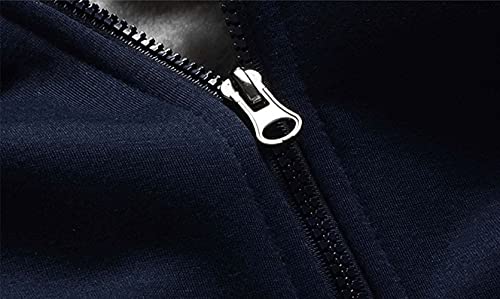 JiangWu Hoodies for Men Winter Heavyweight Fleece Sherpa Lined Zipper Sweatshirt Jackets4