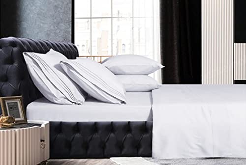 Image of Mocassi Hotel Luxury 1800 Thread Count Bedding Pillowcases Standard Size Set of 2 - Pillow Covers - Pillow Protector - Cooling Pillowcases (Set of 2 Standard /Queen Size, White)