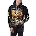 Hunter qiang Sudadera con Capucha para Hombres Disparo Aislado de Whisky con...