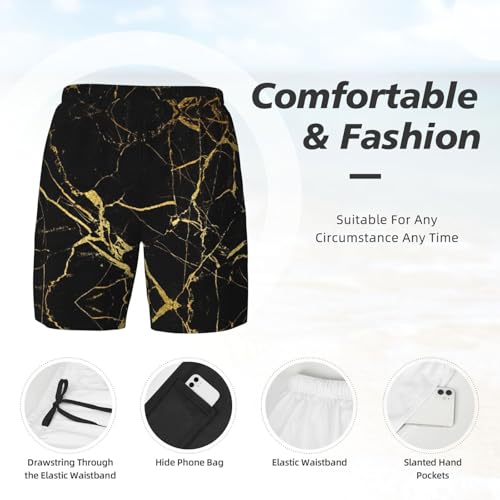 Short de plage à séchage rapide homme maillot compression poches