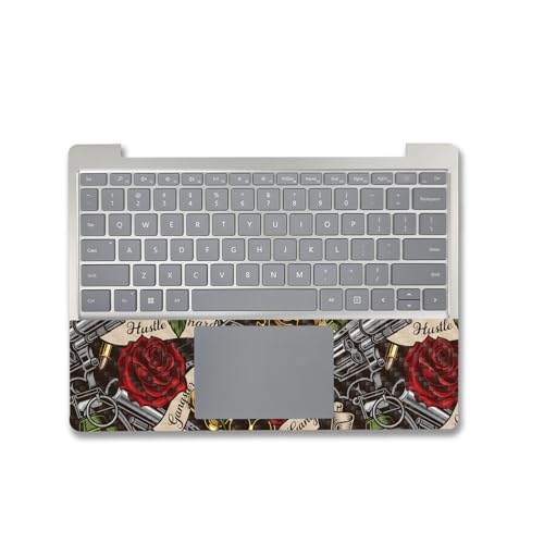 Image of MightySkins Carbon Fiber Skin Compatible with Microsoft Surface Laptop Go 3 (2023) Full Wrap Kit - Gangster Life | Protective, Durable Textured Carbon Fiber Finish | Made in The USA