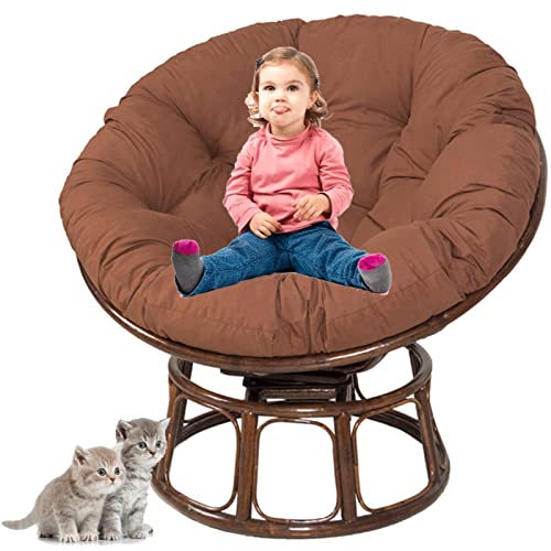 Coussin de panier suspendu en osier haut de gamme pour fauteuil et chaise de patio