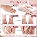 RAQEHO Paraffin Wax for Hand and Feet - 32oz Paraffin Wax Refills 10ml Rose Essential Oil Blocks Hot Wax Hand Foot Care Spa Bath Soak Dry Cracked Peel off Dead Skin Moisturizer Exfoliator Arthritis