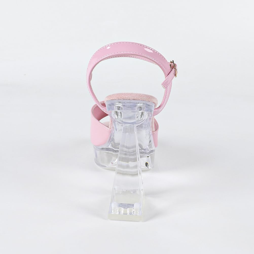 Tacchi Alti da 12 cm da Donna | Sandali con Tacco Grosso, Punta Quadrata e Plateau Antiscivolo per Matrimoni in Spiaggia, Balli Nuziali e Serate in Discoteca