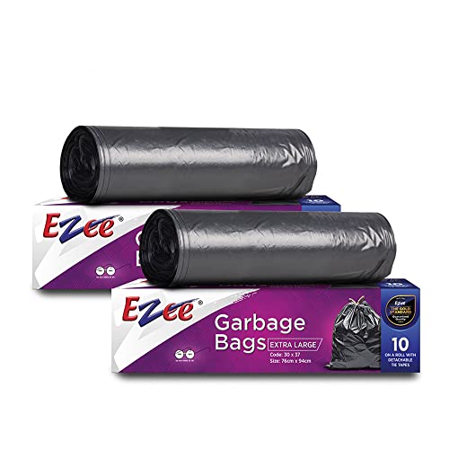 Ezee Garbage Bag - 20 Pieces (Pack of 2, Extra Large, 30 inches x 50 inches)